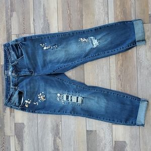Ruff Hewn "Grey" Jeweled Jeans